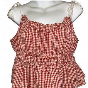 Chelsea & Violet Red Checkered Camisole